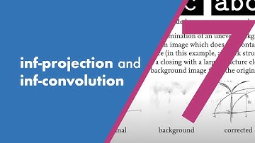 inf-projection and inf-convolution | Re-Live of the seventh lecture