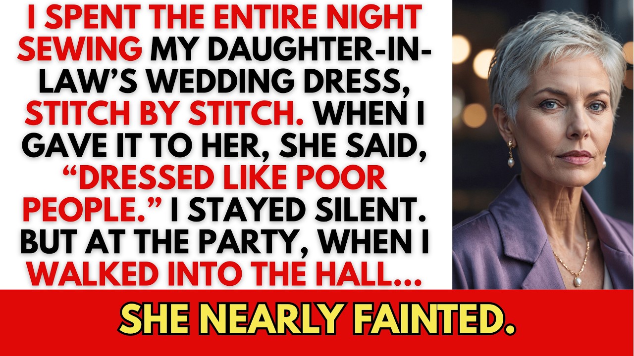 «Одета как бедняки», — сказала моя невестка. На вечеринке она чуть не упала в обморок, когда увид...