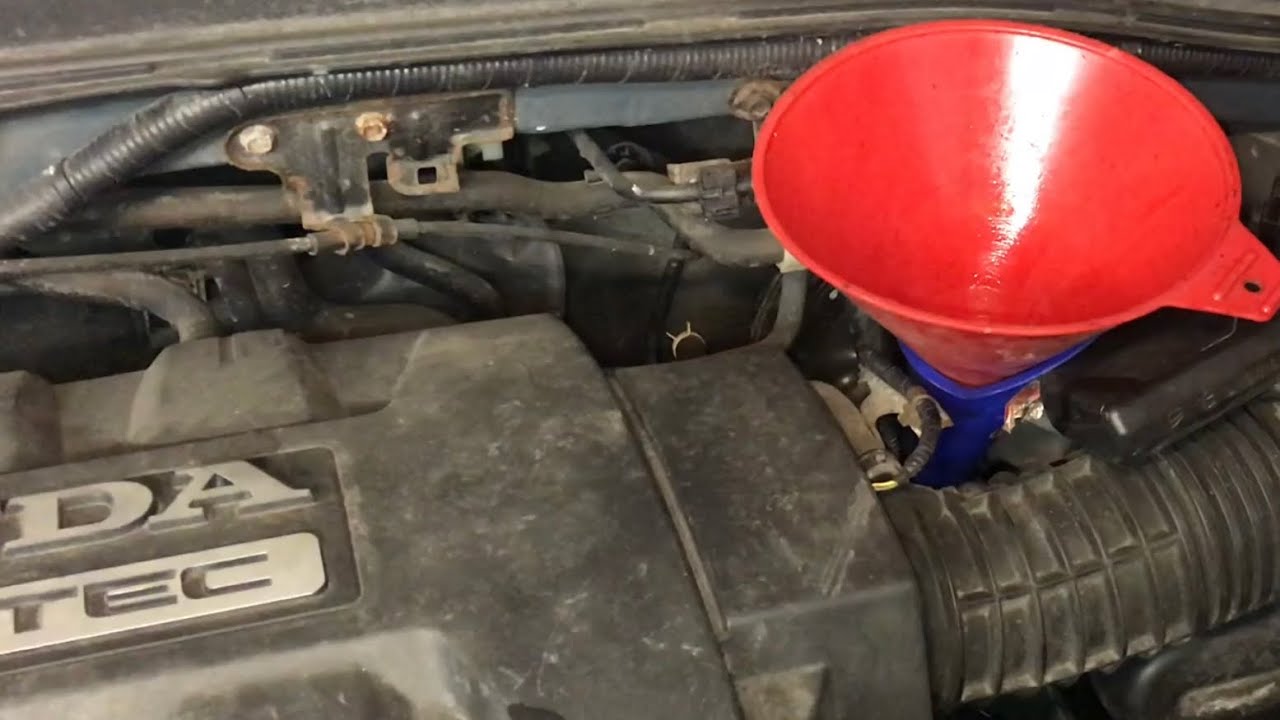 CHANGE transmission fluid on a 05 Honda Pilot (easy way) - YouTube