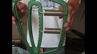Closing The Ivanko Supergripper On The 6,11 Spring Setting With The Left And Right Hands.