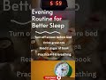 Evening Routine for Better Sleep | Sleep Deeper Tonight! #shorts