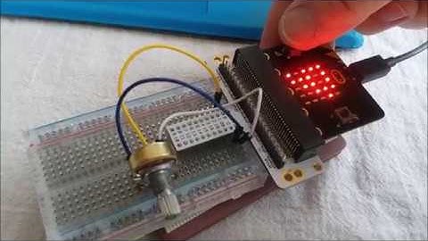 MakeCode and Micro:Bit with WebUSB and Console Device Variable Resistor