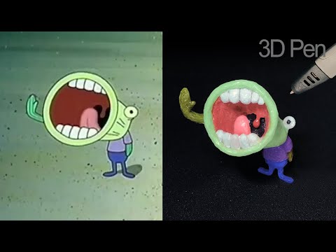 spongebob hoopla fish (SANAGO meme) 3D pen art