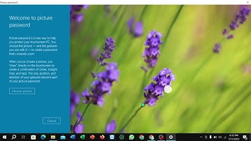 How to add picture password in pc