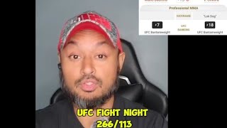 UFC FIGHT NIGHT 266/UFC VEGAS 113  MAIN EVENT- MARIO BAUTISTA VS VINICIUS OLIVERIA @GSPtalksSports 