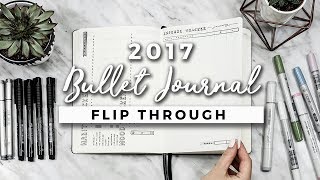 My 2017 Bullet Journal Flip Through | A YEAR IN MY JOURNAL