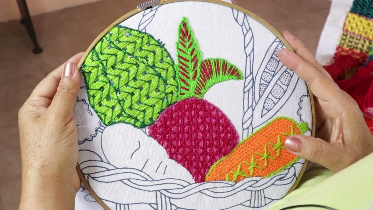 👀❤️PUNTADA FANTASIA para BORDAR un BETABEL🙋‍♀️ BORDADO FACIL 397