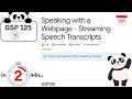 Speaking with a Webpage - Streaming Speech Transcripts | #GSP125 | #qwiklabs | #arcade | Solution