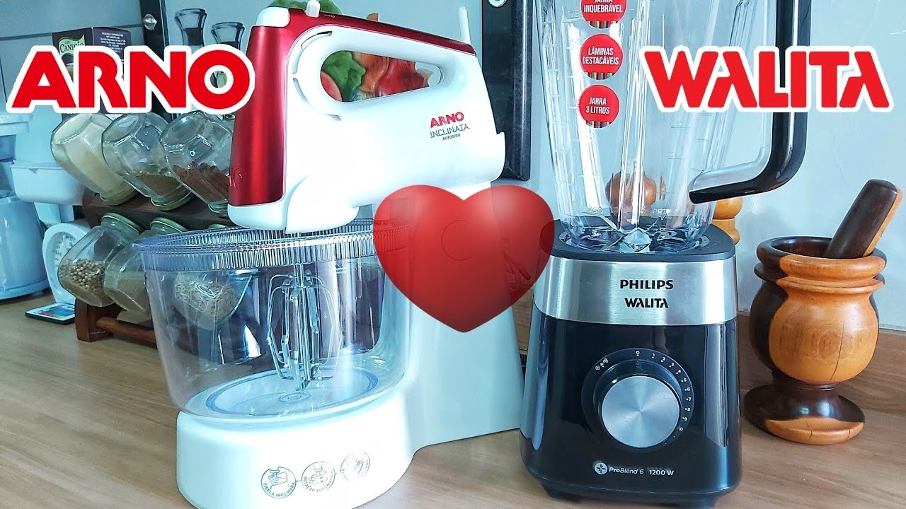 PAR PERFEITO, BATEDEIRA ARNO INCLINATA 300W, NOVO LIQUIDIFICADOR WALITA ...