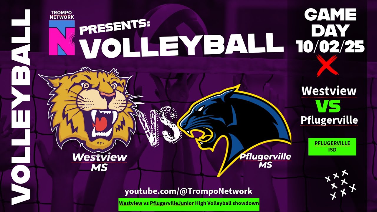 LIVE: Westview MS vs Pflugerville MS | Volleyball Game | Trompo Network Live