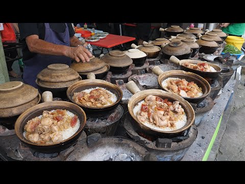 토기로 쪄서 육즙이 살아있는 찜닭 밥 / claypot chicken rice - malaysian street food