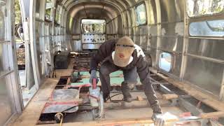 Airstream Renovation - Pulling Out Floors and Tanks