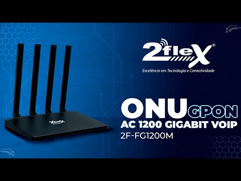 ONU GPON AC 1200 Gigabit VOIP | 4 Portas Gigabit + Telefonia e altíssimo desempenho para sua rede