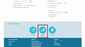 Message Settings on the CommPortal from Midco Hosted VoIP