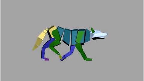 3ds Max Biped and Quadruped Animations : Wolf Walk