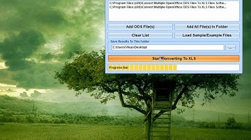 How To Use Convert Multiple OpenOffice ODS Files To XLS Files Software