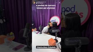Dynho Alves Pede Mc Mirella Em Namoro Ao Vivo No Podcats Com Camila Loures E Lucas Guimarães