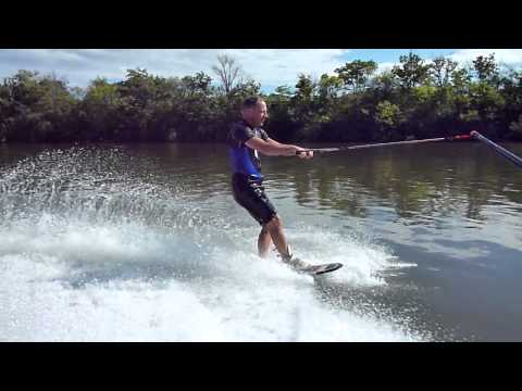 Kevin's Tumble Turn on a Trick Ski