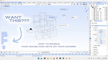 BLENDER TUTORIAL ✧ How to Display your Mouse and keyboard on Screen