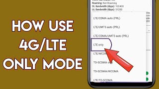 How To Enable 4G/LTE Only Mode On Any Android @birdswithme107 screenshot 5