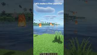 Minecraft easiest fire launcher in. #minecraft #shorts