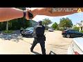 Man in Stolen Mercedes Benz Almost Runs Over Cop