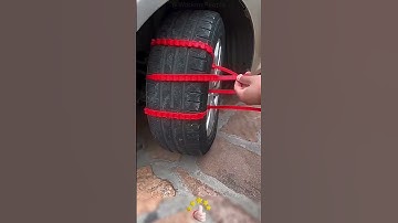 The installation process of convenient tire snow chains