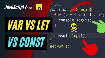 JavaScript Let vs Var vs Const - JS/ES6 | Shahan