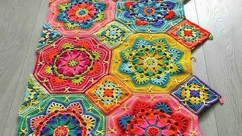 leer mandala deel haken/haken :2/#mandala#crochet#tunesian