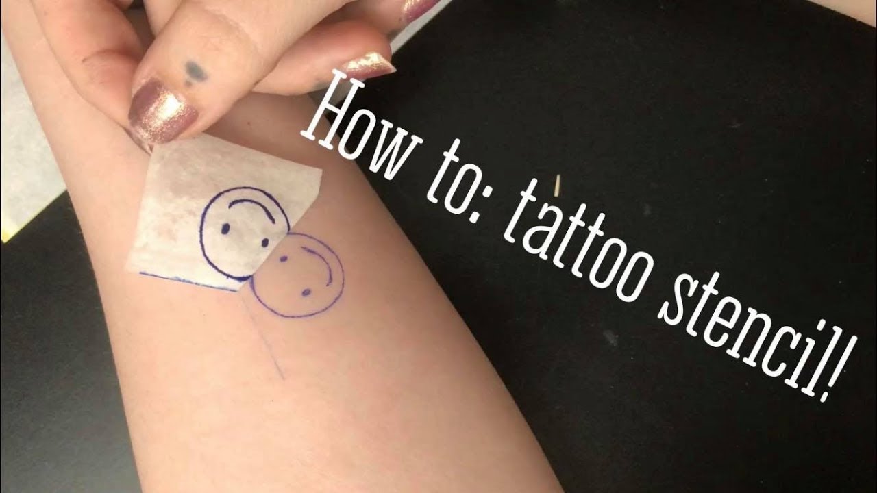 How to use a carbon stencil - Stick and Poke Tattoo Kit