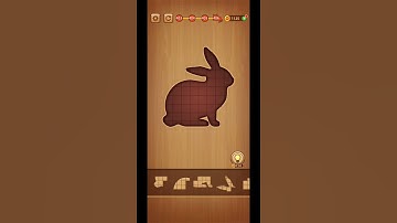 Wood Block Puzzle Game | Rabbit Puzzle #shorts