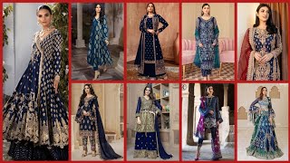 Wedding Dresses Collection In Blue Wedding Dresses Stylish Dressing Party Wear Dresses Ideas