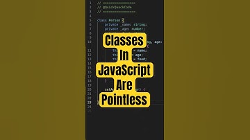 Are JavaScript classes overused? #programming #coding #shorts
