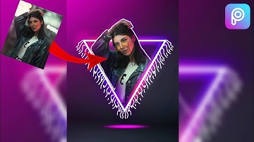 How to make a triangle glow effect in Picsart  picsart Photo editing 2022