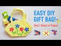 😍DIY paper bag step by step😘🛍️ Easy paper bag, gift ideas, origami bag,