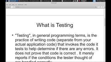 unittest with python