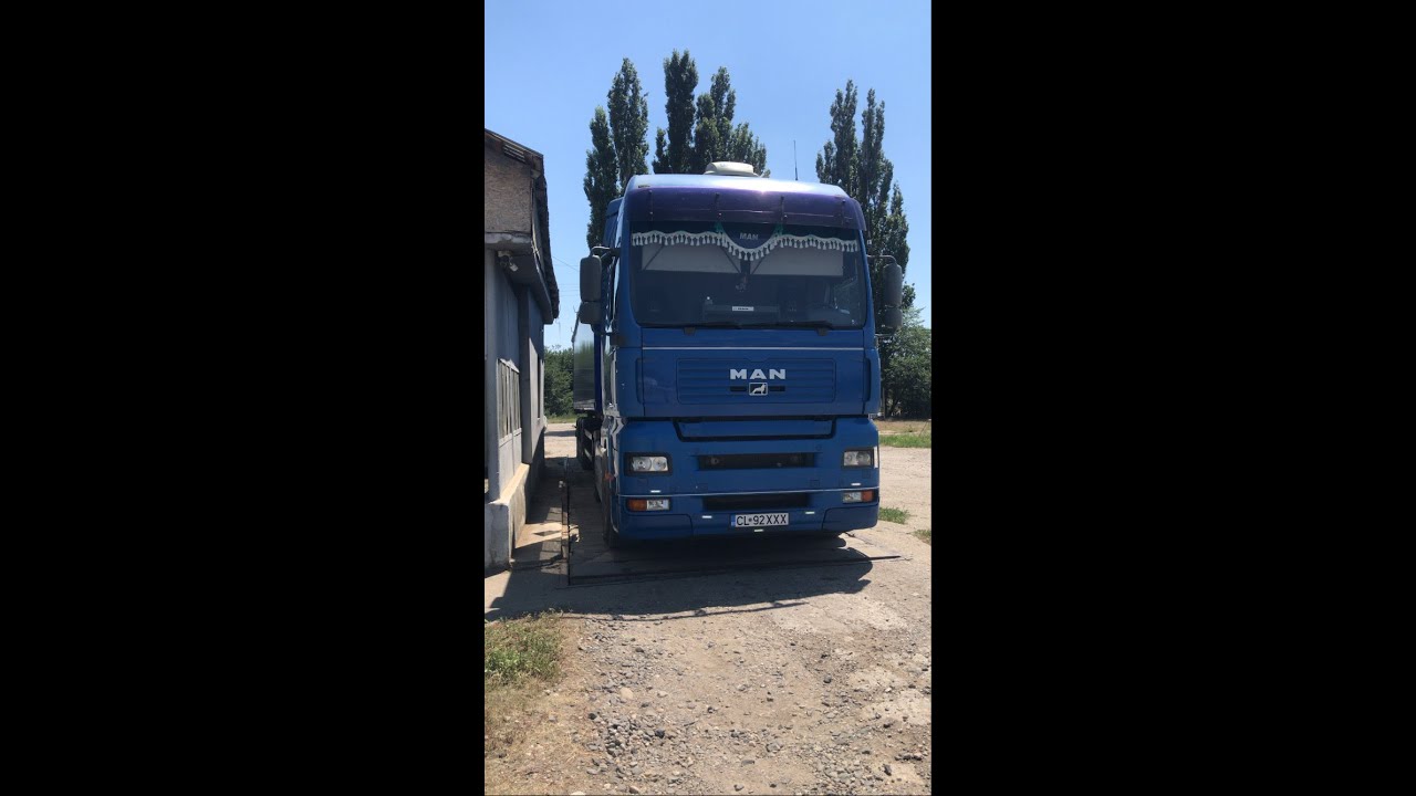 Descarcare bena cereale Orz, siloz cereale (Unloading barley silo grain)