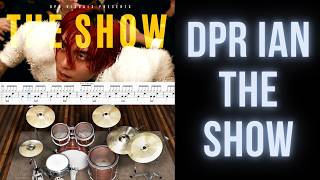 DPR IAN - THE SHOW (Drum Transcription Sheet Music Score, Virtual Drums)