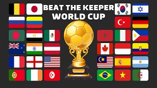 Beat the Keeper 32 Countries World Cup in Algodoo screenshot 1