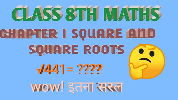 class 8th maths chapter 1 square and square roots