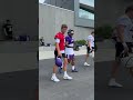 J.J. McCarthy & C.J. Ham headed out to practice 👋