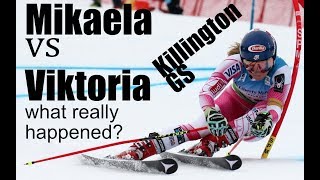 Mikaela Shiffrin vs Viktoria Rebensburg GS Killington 2017 Technical Analysis