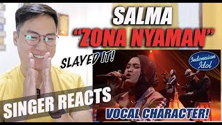 Salma - Zona Nyaman (Fourtwnty) | Spektakuler Show 6 | INDONESIAN IDOL 2023 | SINGER REACTION