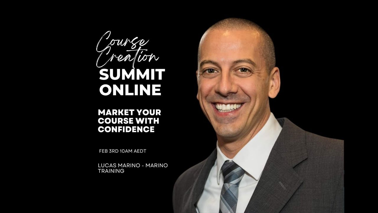 Market your courses with confidence - Lucas Marino