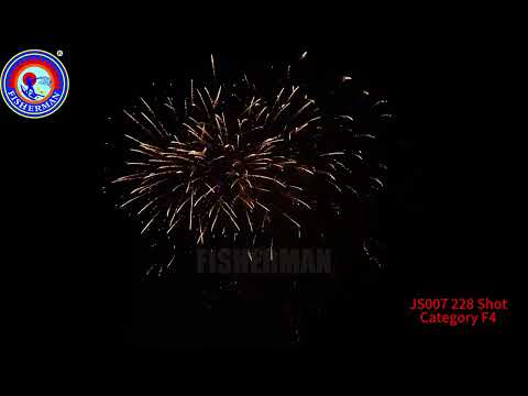 CE Market cakes fireworks 228shot JS007 Unbound from Fisherman
