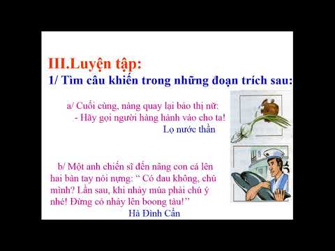 LTVC: Câu khiến
