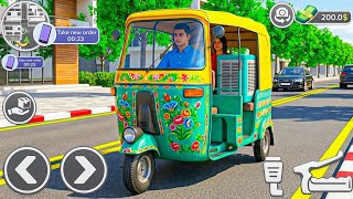 Tuk Tuk Rickshaw Simulator 2026 - Passenger Pickup & Drop Offroad Driving - Android Gameplay screenshot 5