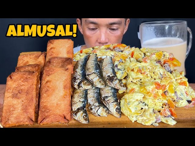 Spam,Tuyo,Egg at Kape Mukbang ASMR | Filipino ALMUSAL Mukbang Philippines