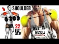 22  BEST SHOULDERS WORKOUT WITH BARBELL DUMBELLS AND CABLE