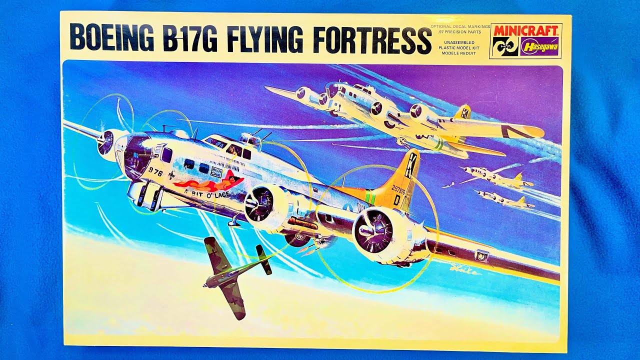 Revell×Hasegawa B-17G FLYING FORTRESS Hasegawa / Minicraft 1977 Boeing B-17G Flying Fortress Vintage